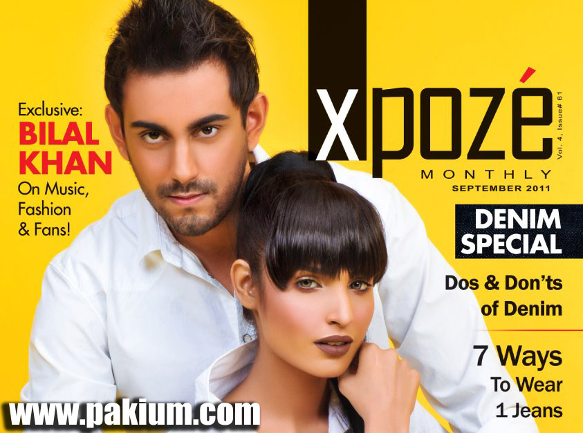 Bilal Khan posing for the covers of Expoze Magazine