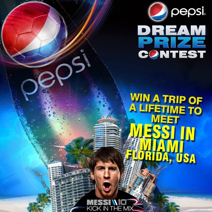 Pepsi Pakistani giving you a chance to meet Messi