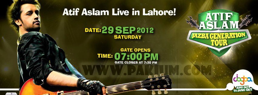 Atif Aslam jazba generation tour live in Lahore