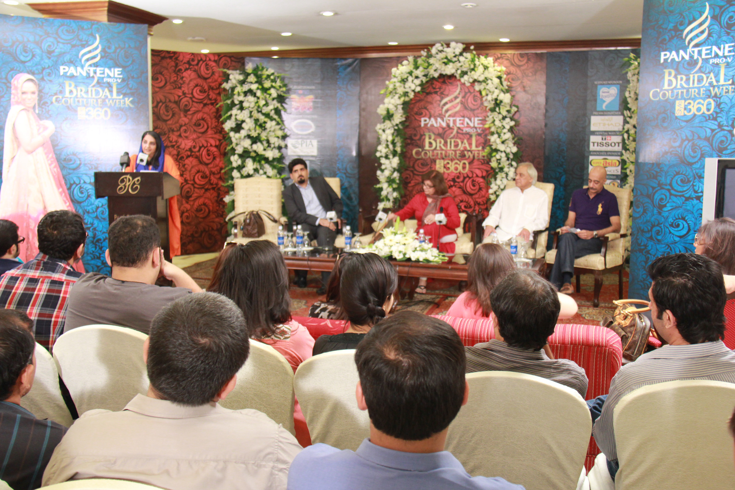 bridal couture week press conference lahore