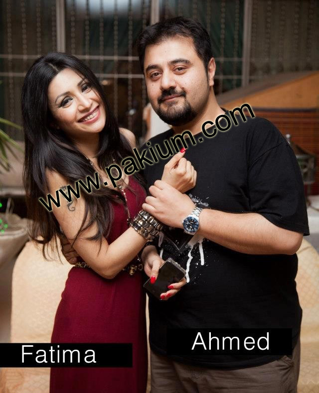 Ahmed Ali Butt with fiancee Fatima
