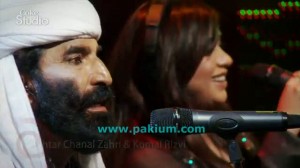 Akhtar Channal Zahri and Komal Rizvi in Coke Studio 2011