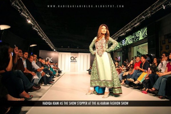 Hadiqa Kiani Walks Al-karam Fashion as Celebrity Show Stopper