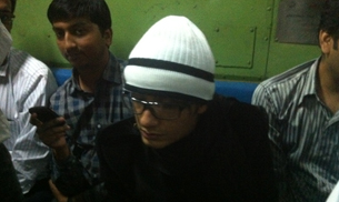 Ali Zafar in Local Mumbai Train with Monkey Cap