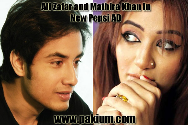 Ali Zafar and Mathira Khan in new Pepsi Ad